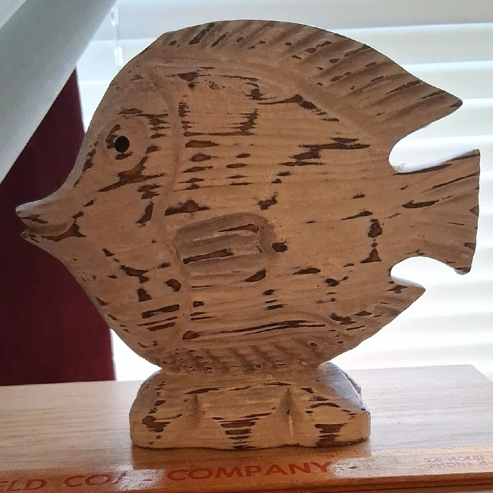 Wooden Fish Sculpture